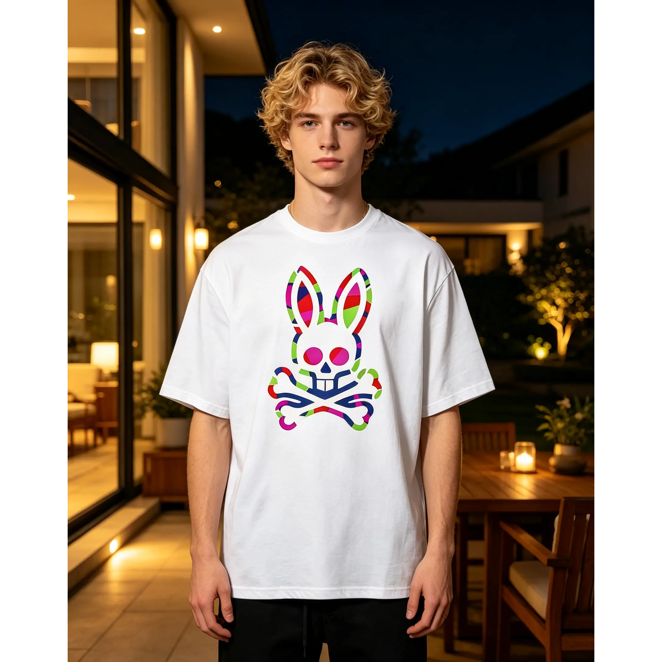 Cartoon Print Cotton Tee for Men – Casual Short-Sleeve Crew Neck, Regular Fit with Unique Graphic Art, Great for Golf Gifts & Everyday Wear short sleeve unisex graphic t-shirt humorous shirt cotton graphic tee high-quality cotton casual top unisex wide