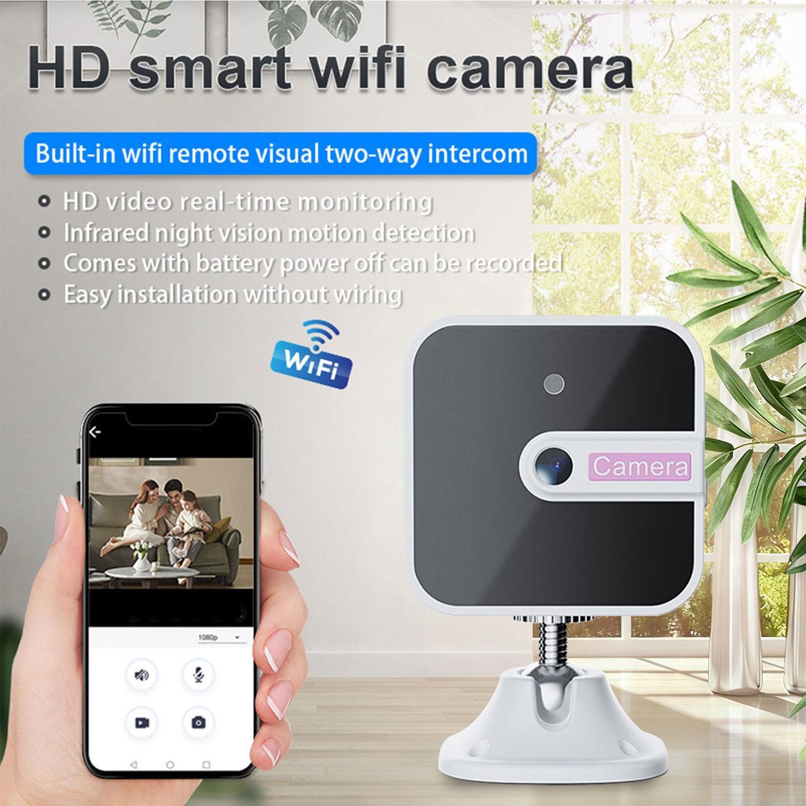 Wireless WiFi Home Security Camera with Night Vision, Motion Tracking, Wall Mount, Mobile App Live View for Indoor Monitoring – Smart Surveillance Camera for Home Security,  24/7 Security Monitoring, App Control, Easy Installation