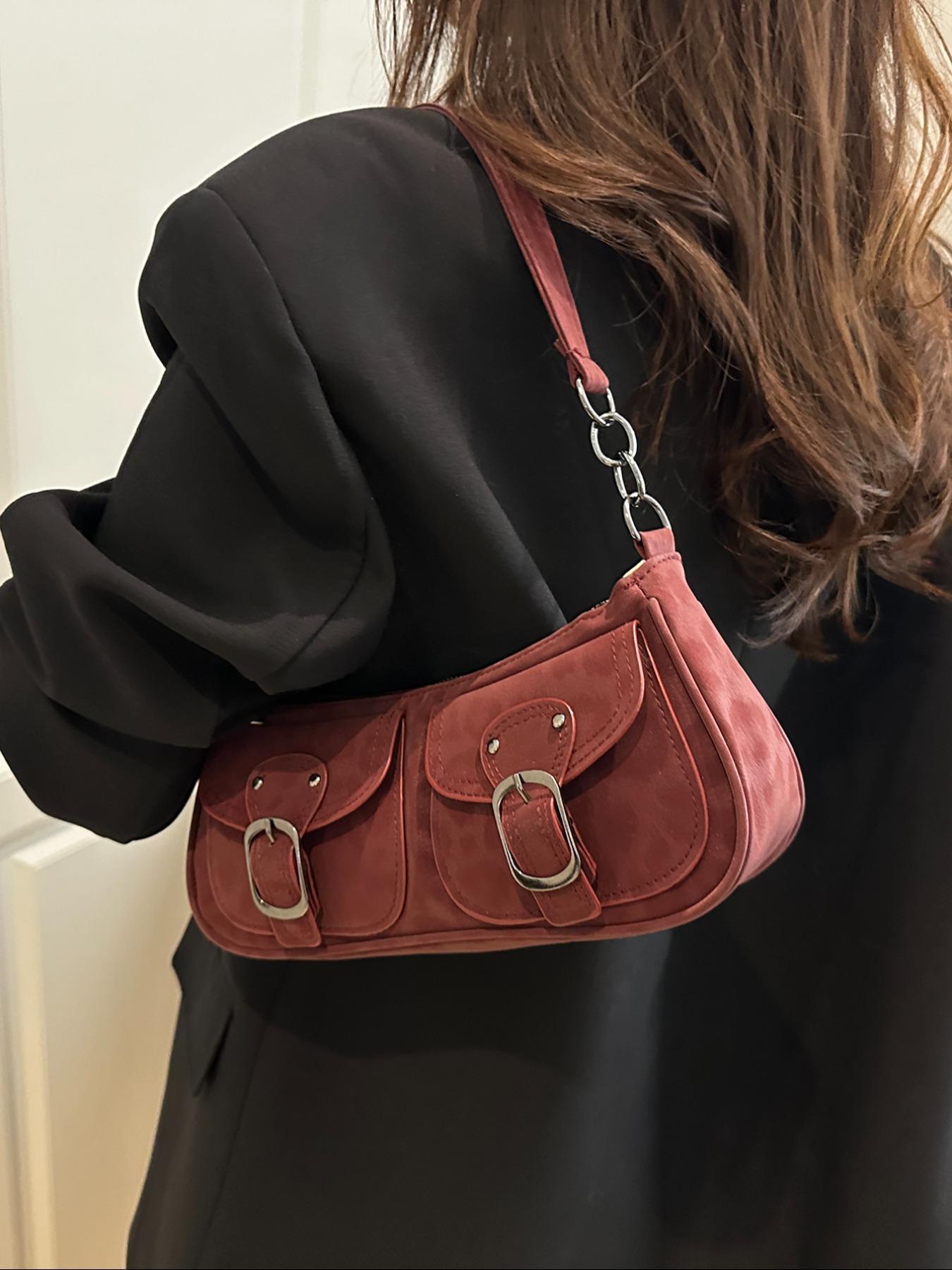 Women's Leopard Print Shoulder Bag, Vintage Dual Pocket Handbag with Zipper Closure, Fashionable and Versatile, Fashionable Patterned Bag, Perfect for Daily Use