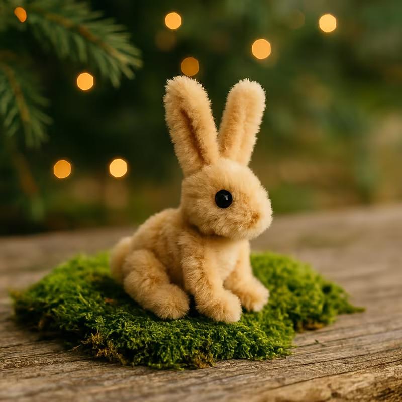 100pcs Multi-Color Classic Macaron Twist Rods, DIY Handmade Wool Straws, Easter Bunny, Perfect for Crafts and Flower Arrangements