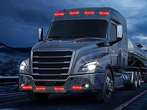 Nilight 8PCS Led Strobe Lights 12LED Red Light 12V 24V Surface Mount Flashing Warning Hazard Beacon Lights Ultra Slim Sync Feature Mini Grille for Cars Trucks Off