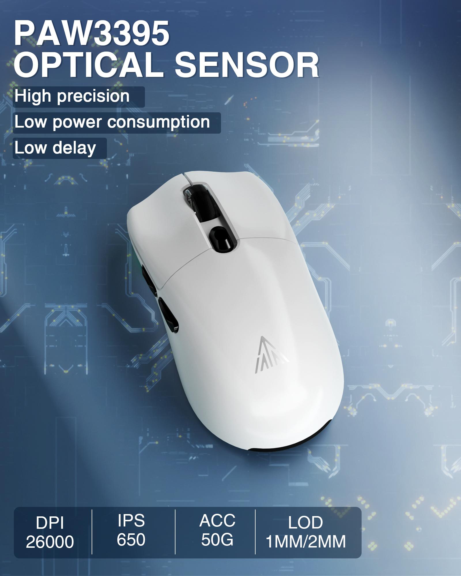 Aula X Solakaka SM800 Ultra-Lightweight Wireless Gaming Mouse, 26K DPI,58g Lightweight , Tri Mode Type-C Wired/BT/2.4GHz Wireless Mouse,Programmable Buttons,Compatible with PC/Mac/Laptop,Black Ergonomic Optical Sensor  Christmas gifts