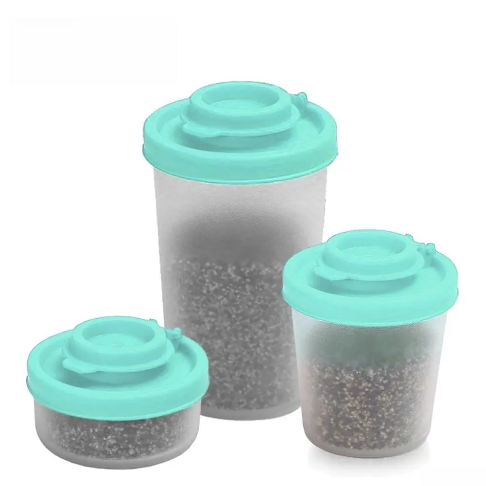 Mini Clear Salt and Pepper Shakers Set, Transparent Small Spice Bottles, Compact Seasoning Storage Containers for Home Kitchen, Dining Table & Outdoor Camping Use