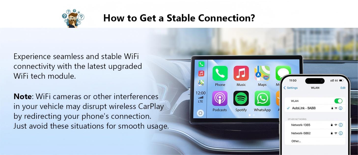 【2026 Pro Version】FOXVOX Wireless CarPlay Adapter for iPhone & Android, Convert Wired to Wireless, Fast & Stable Connection, No Latency to Screen w/USB C, Christmas Gift