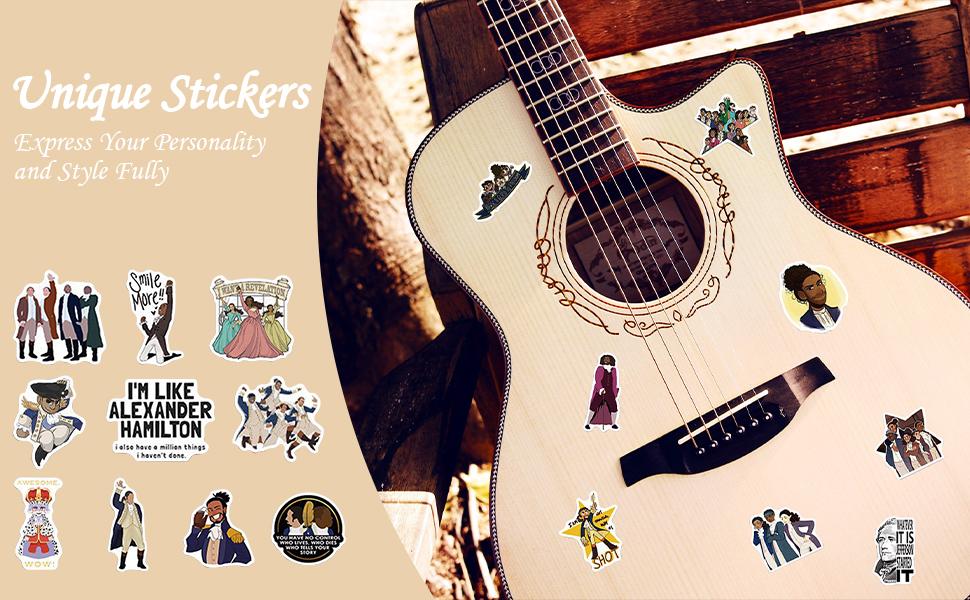 100PCS Hamilton Stickers – Waterproof vinyl musical decals for journaling, planners & water bottles🎶✨ 100PCS Hamilton Stickers – Waterproof vinyl musical decals for journaling, planners & water bottles🎶✨