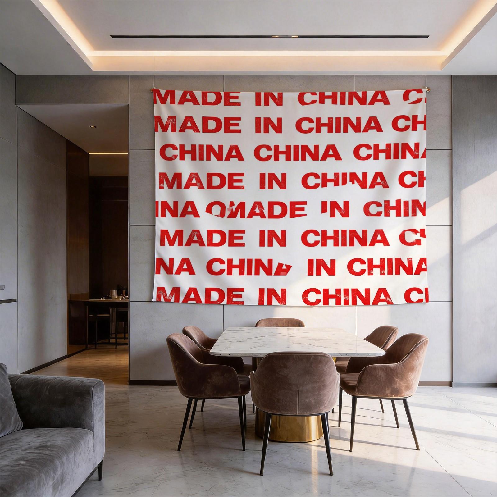 1 Piece Red Letter Themed Printed Decorative Tapestry, HD Digital Printing Wall Hanging Tapestry, Fadeless Polyester All-Season Multi-Purpose Tapestry for Bedroom Living Room & Dorm, Easy to Hang & Machine Washable