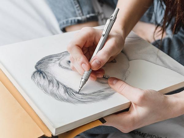 Nicpro 5Pack Metal Mechanical Pencils Set in Case, Art Drafting Pencil 0.5, 0.7, 0.9mm & 2 Pack 2mm Graphite Lead Holder(4B 2B HB 2H) with 10 Tube Lead Refills Erasers