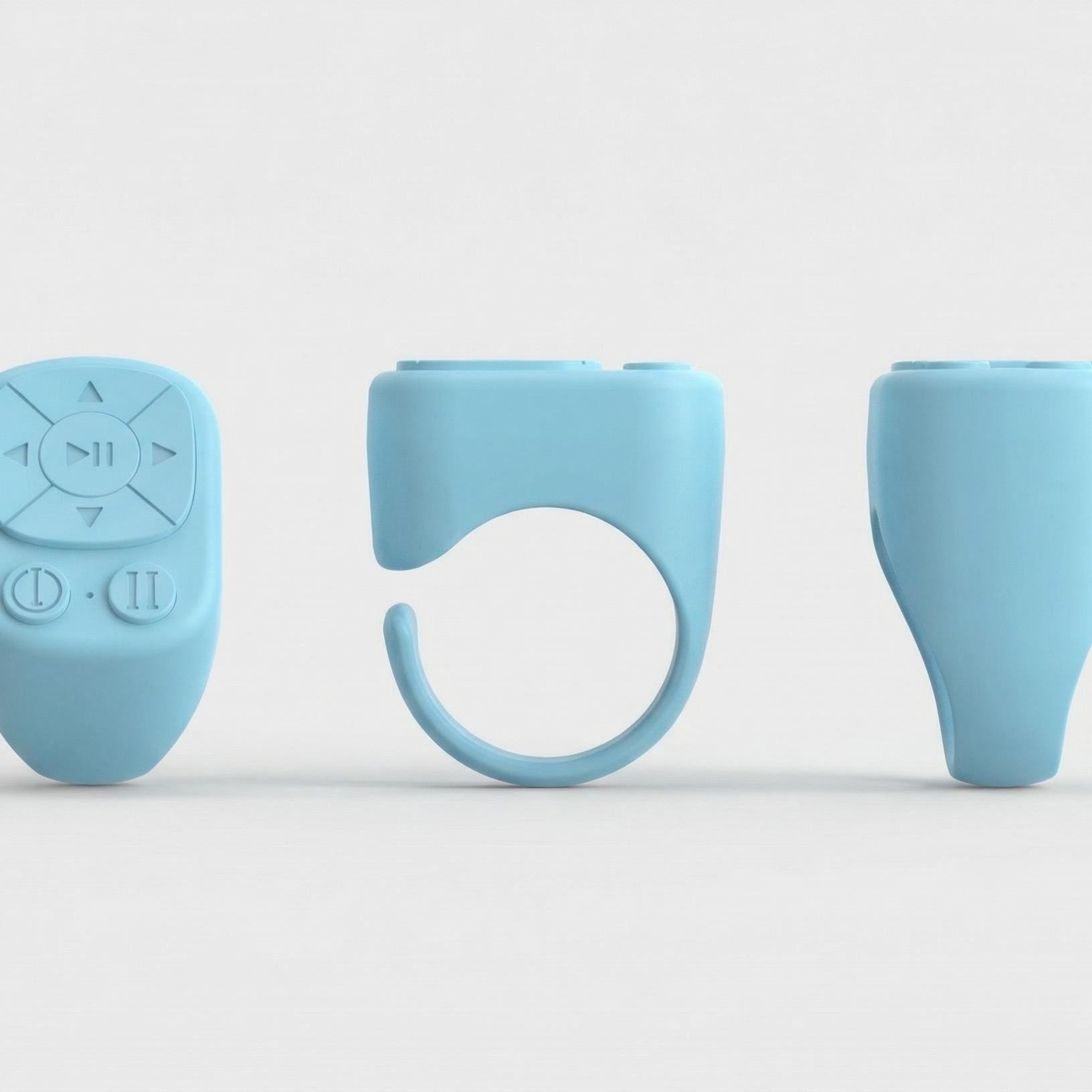 Multi-Function Ring Bluetooth-compatible Remote, Rechargeable Wireless Page Turner, Phone Camera Shutter Stabilizer, Compatible with iOS Android