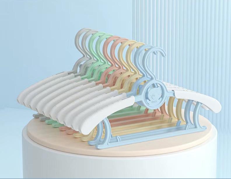 5/10/20Pcs Baby Nursery Closet Hangers, Ultra Thin Non-Slip and Extendable Laundry Infant Pant Hanger for Newborn Clothes - Adjustable Children Coat Hanger for Girl Boy Toddler Kids Child