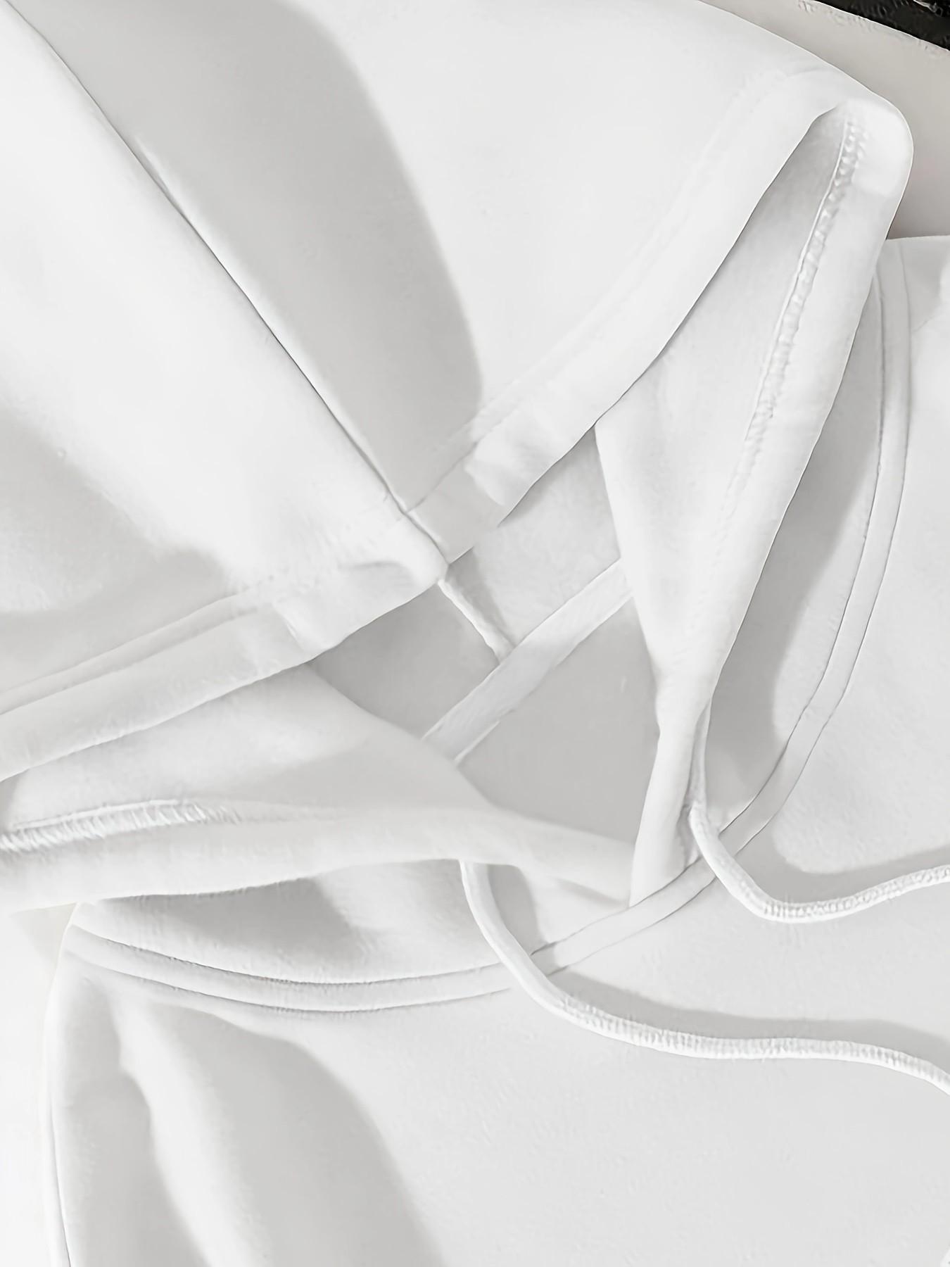 Unisex Japanese Style Cherry Blossom Ink Floral Graphic Print Hoodie, Long Sleeve Casual Loose Fitted Warm Couple Sweatshirt for Fall & Winter