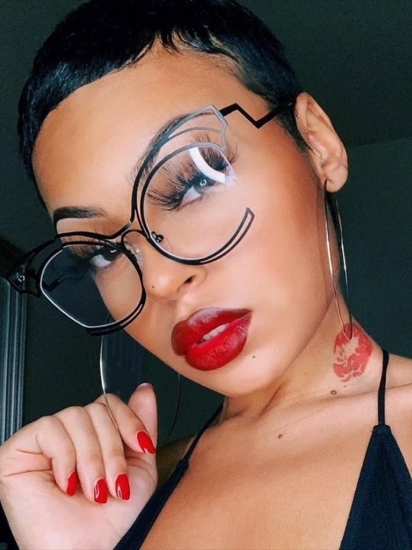 Women's Metal Frame Anti-Blue Light Glasses, Transparent Lenses for Computer Reading Gaming TV Phone Use, Casual Daily Wear Eyewear