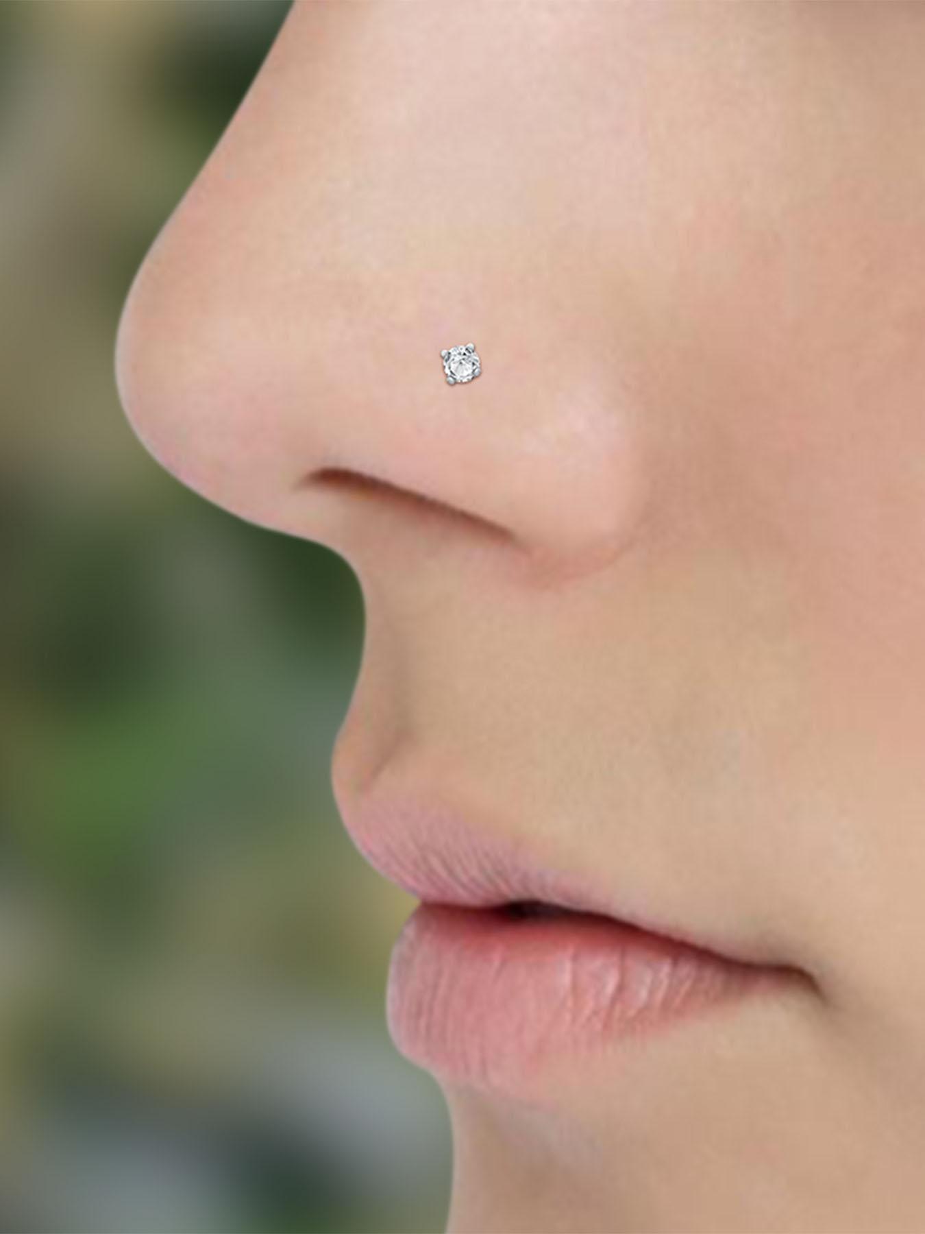 Rhinestone Decorated L-shaped Nose Rings, Spiral Nose Ring, Heart & Cross & Butterfly & Flower Design Nose Studs, Body Piercing Charm Jewelry for Women & Men, Nose Ring Jewelry, Septum Jewelry, Nose Piercings Kit