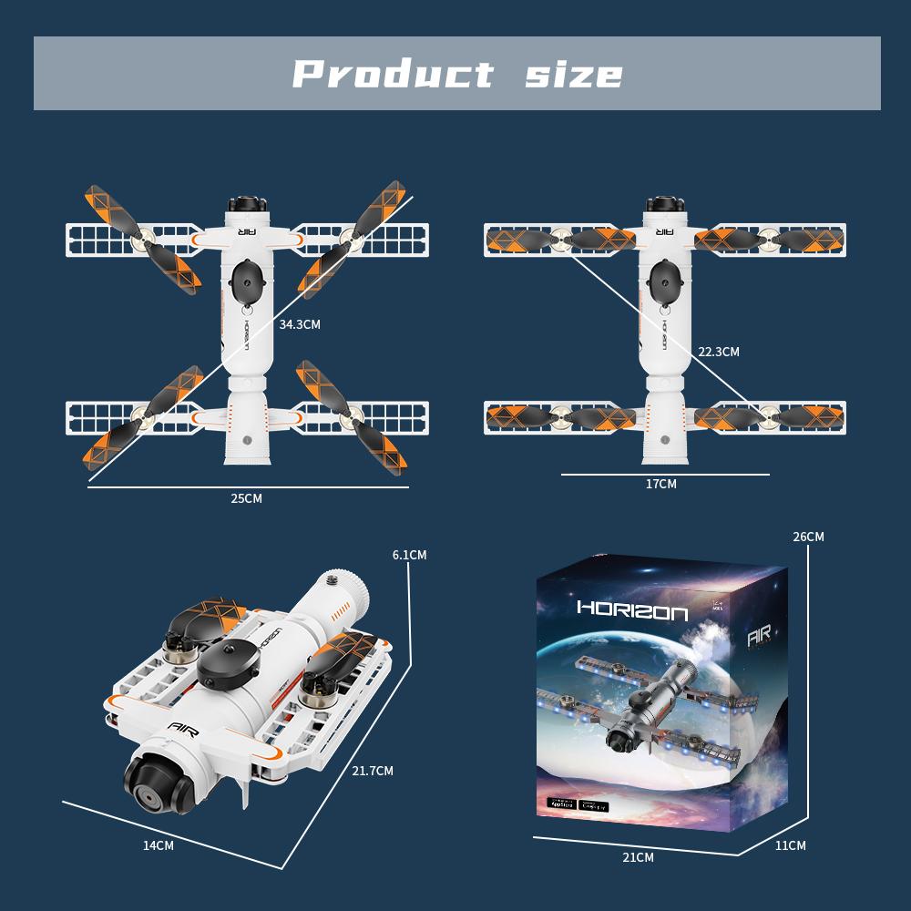 6K Camera Drone FPV RC Quadcopter Foldable  Screen Remote Dual Battery