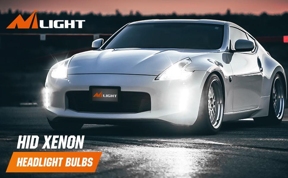Nilight D1S 35W 6000K Diamond White HID Headlight Bulbs