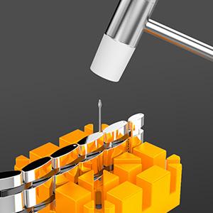 JOREST Watch Repair Tool Kit, Battery Replacement & Strap Adjustment, Wrench Opening Back Cover, Case Opener, Link Remover, Bracelet Resizing, Band Pin Removal, Screwdriver, Spring Bar