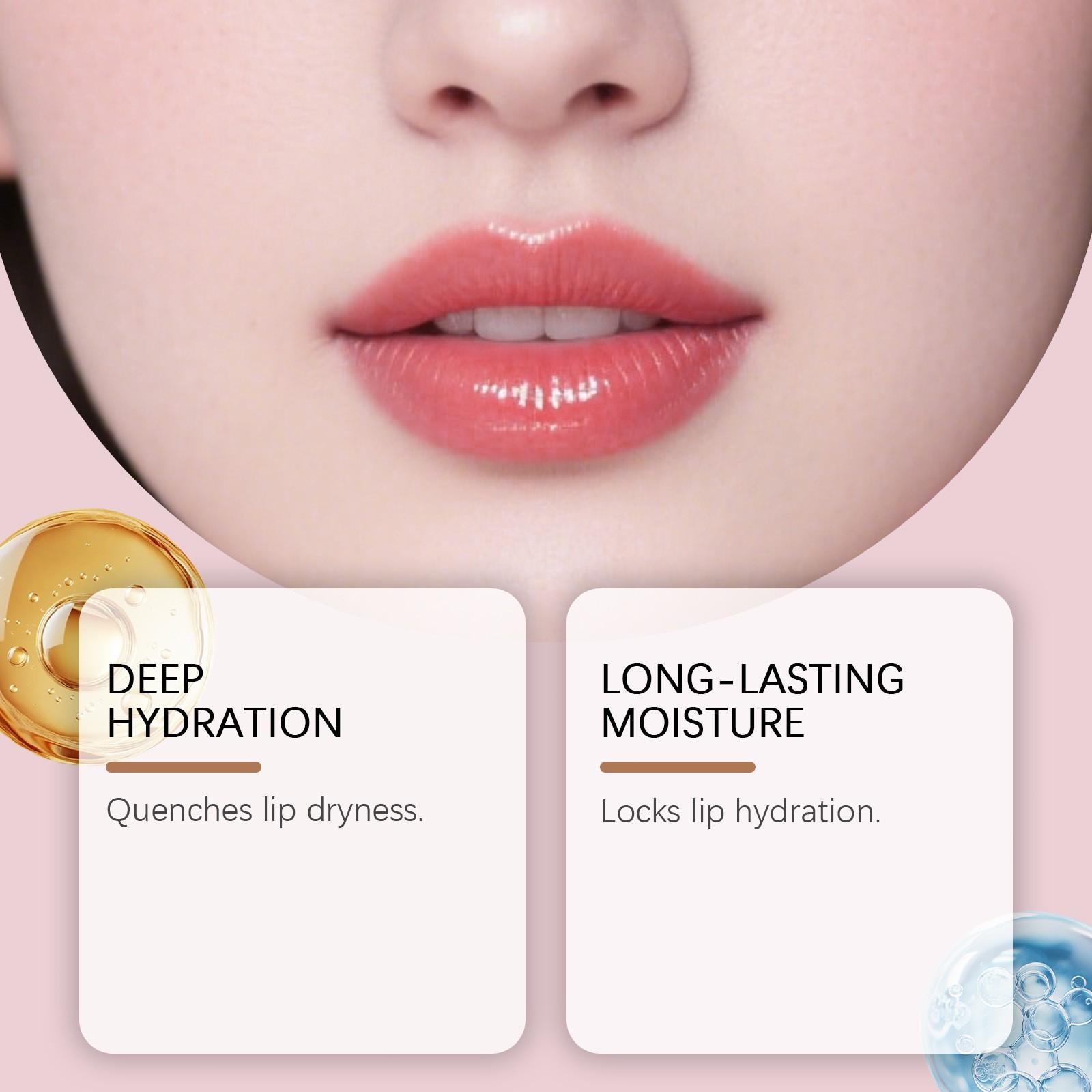 Moisturizing Lip Oil Essence (15g), Nourishing Hydrating Soft Lips, Brightening Lip Care, Smooth Moisturizing Lip Balm