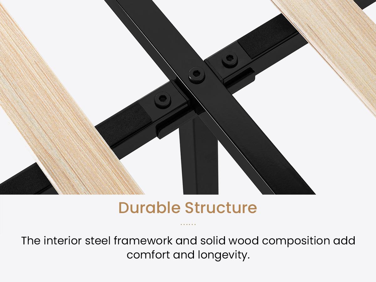 SHA CERLIN Upholstered Bed Frame with Button Tufted Headboard, 【Frame Only No Mattress】Faux Leather/Fabric Upholstered Bed Base, Platform Bed Full Queen King Size, Wooden Slat Support, No Box Spring Needed#ChristmasGifts#TikTokShopBlackFriday