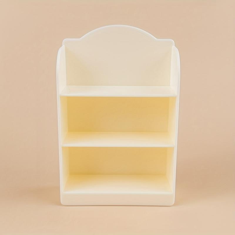 4pcs  Mini Bookcase  Set Multi Layer Office Desk Display Shelf Home Decor Small Furniture Organizer for Books Decorative Storage Solution