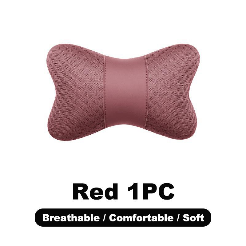 1pc Car Ice Silk Headrest, Breathable Neck Pillow, Lumbar Support Pad, Interior Accessories, Car Seat Headrest, Auto Accessories, Automotive
