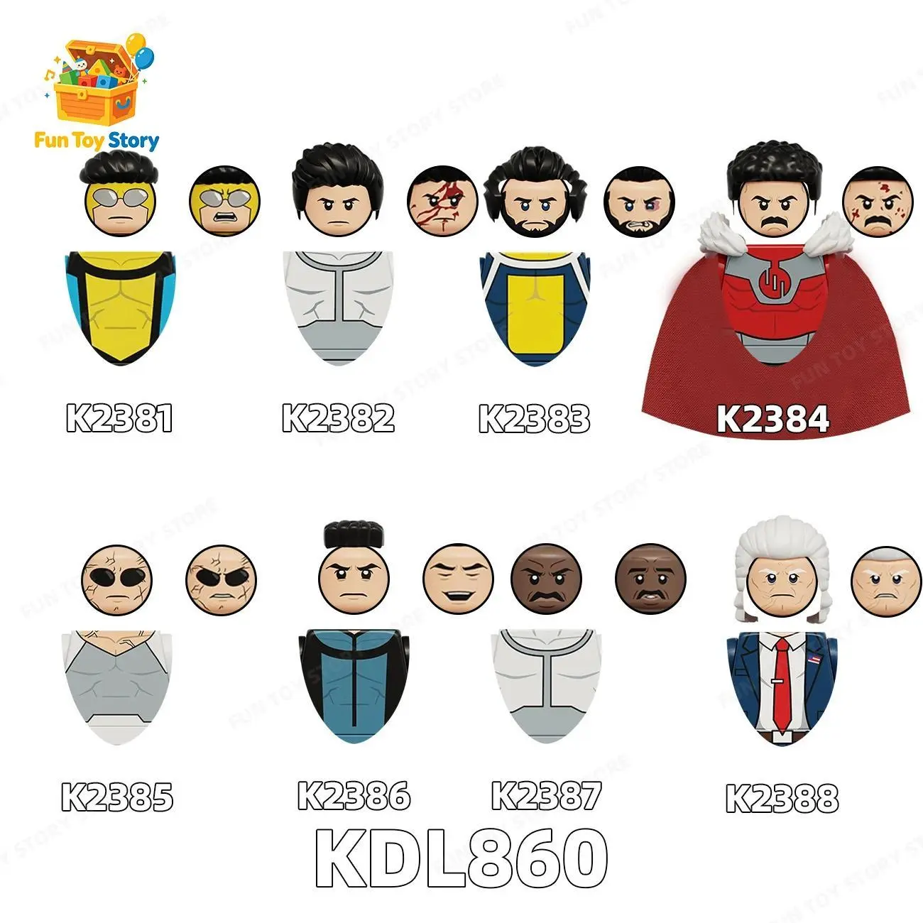 KDL860 cartoon compatible with third-party building blocks, dolls, toys, and gifts collected by film and television enthusiasts
