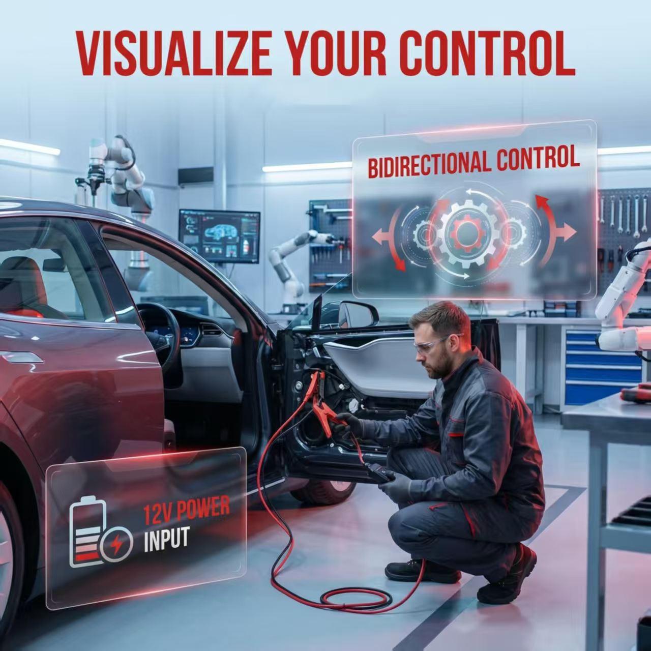 Universal Car Motor Diagnostic Tool, 2026 New Engine Light Evap Test Scanner and Battery Tester Check Engine Light, Cranking & Charging System Test Scanner Diagnostic for All Cars, Automotive Voltage Tester, Digital Automotive Tester