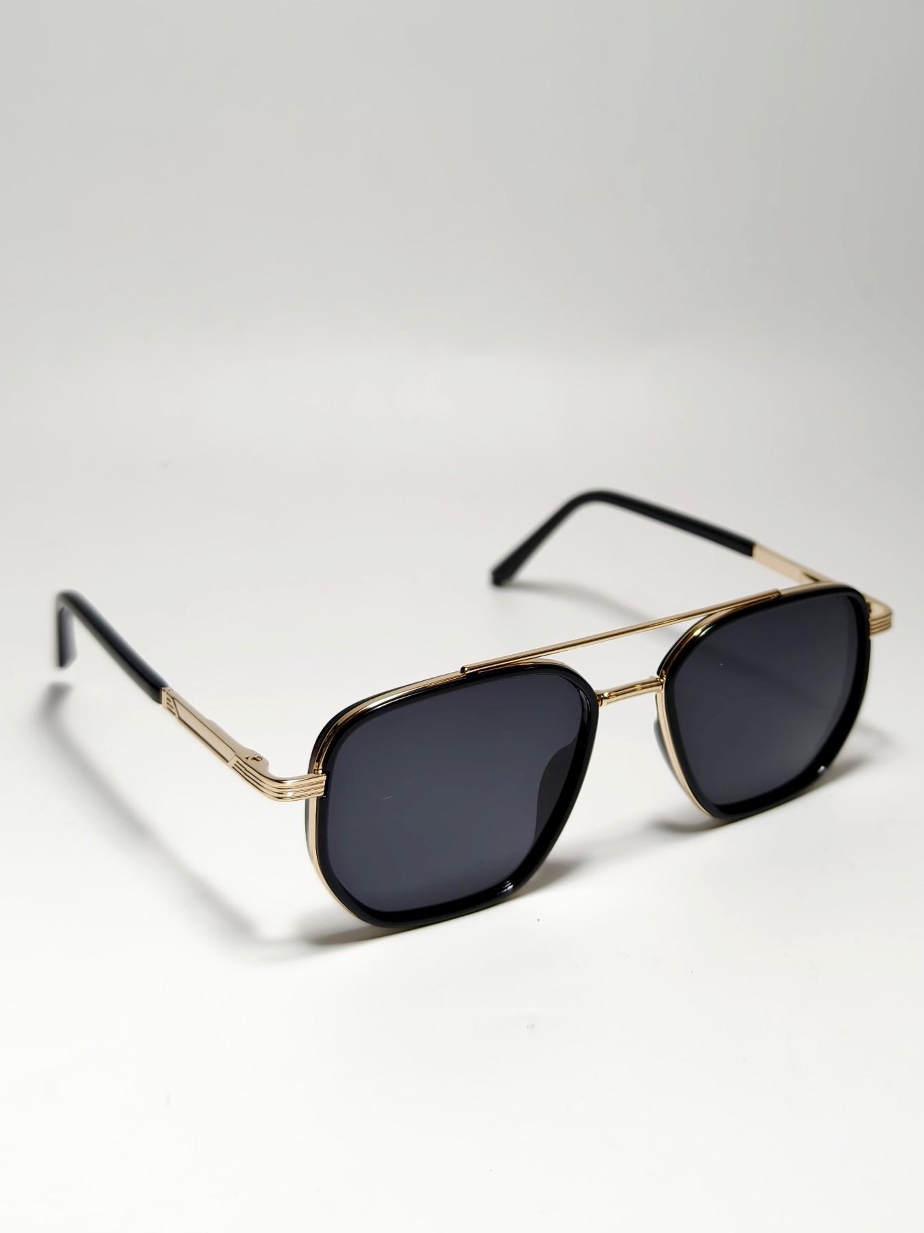 Men's Polarized Glasses, Vintage Square Frame, Anti-Wind & Sand, Sporty Style, All Seasons, PC Material, Ditsy Floral Pattern