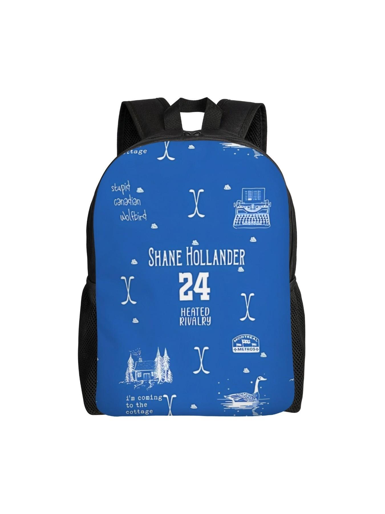 1 piece College Bag Shane Hollander Heated Rivalry Inspired Back to school season Zipper Closure Heated Rivalry College Student Back To School Gift Personalised Handbag Picnic 