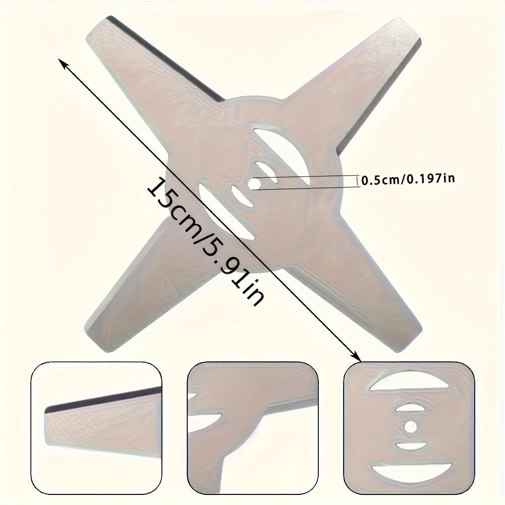 8-Piece Metal Lawn Mower Blades, Cutting Blade, Easy Installation, Quick Replacement, Ideal for DIY Landscaping, No Power Required
