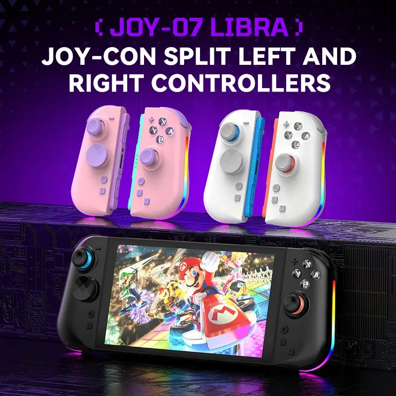 Wireless Gaming Controller for Switch2, Hall 3D Joystick, RGB Lighting, Programmable Gamepad, Turbo Macro Back Buttons, One-Key Wake-Up, Retro Video Game Accessory