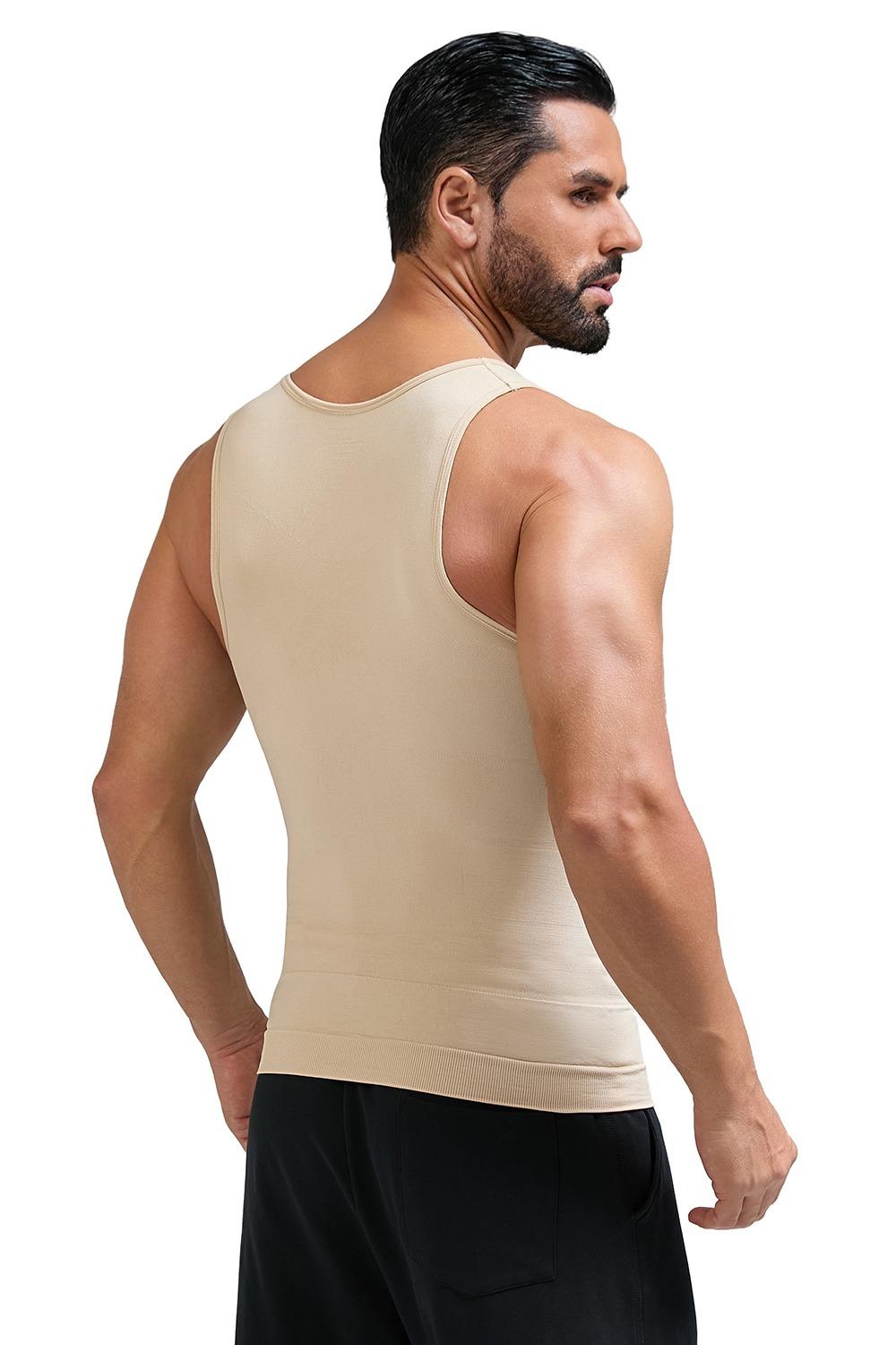 Mens Compression Shapewear Sleeveless Tummy Control Gym Fitness Soft Body Shaper Breathable Tank Top
