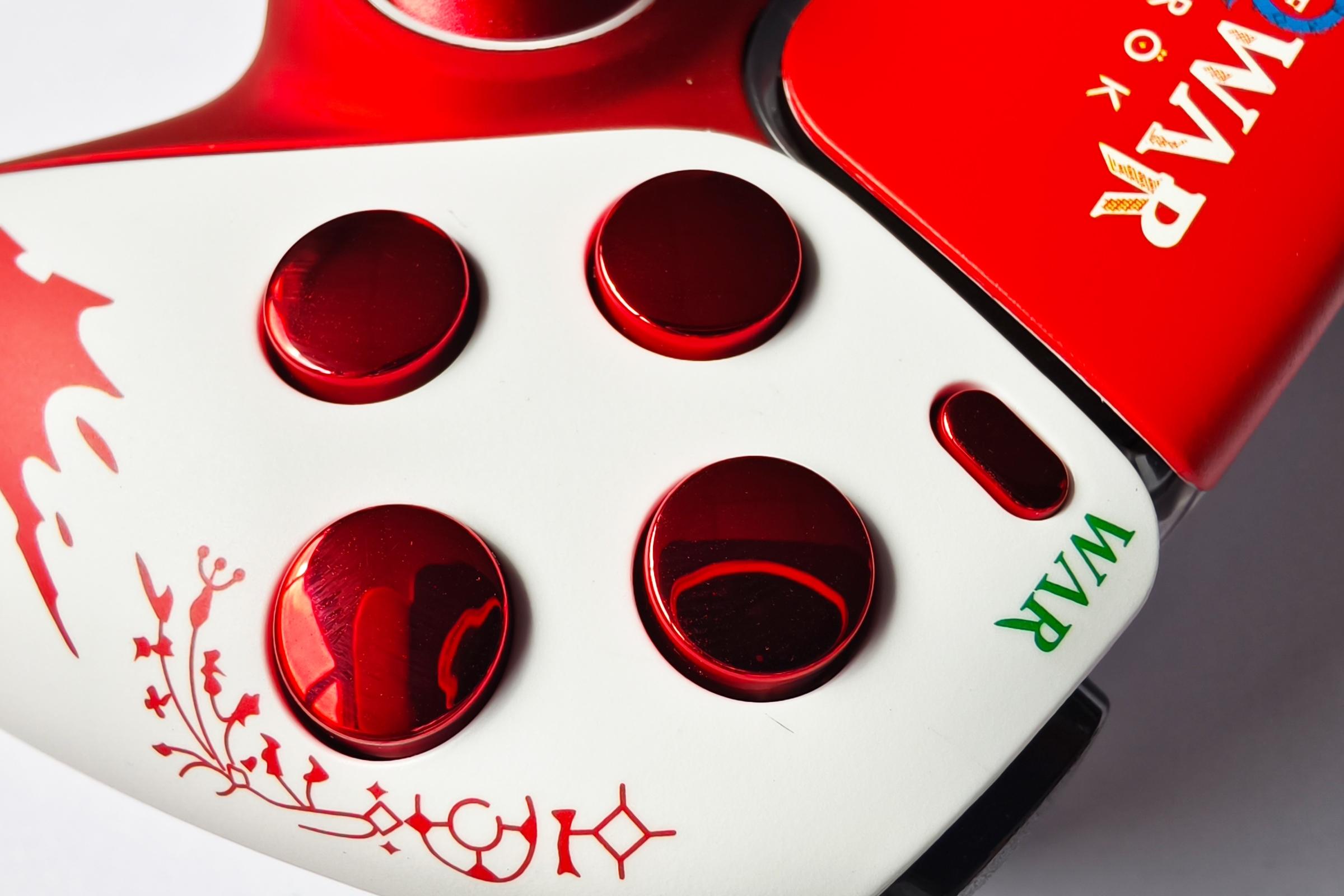 Ps5 Game Controller Replacement Shell Cover, Creative Ip Bottom Shell Decorative Strip, Compatible with Ps5 Handheld Console Accessories