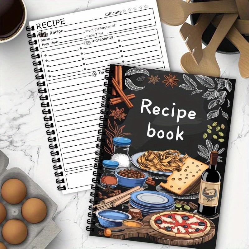 Recipe Notebook, Ideal for Cooking Enthusiasts, Durable Material, Perfect for Organizing Recipes, Essential Kitchen Tool