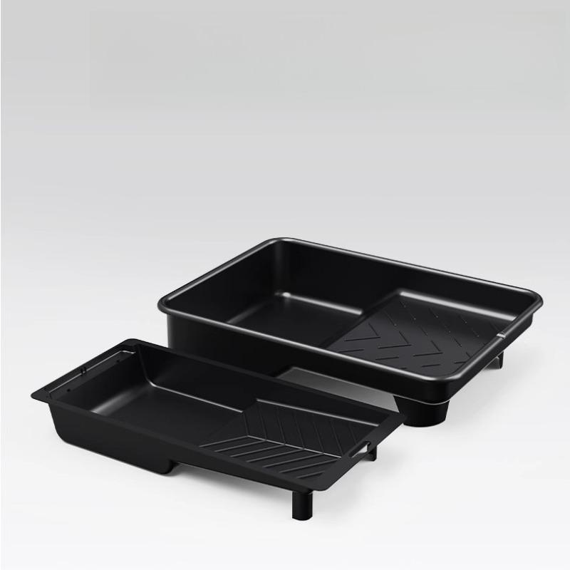 3pcs Plastic Paint Trays - Durable Roller Tray Design for Latex Paint, Coating & Wall Painting, Multi-Size Kit for Home & DIY Painting Tasks.