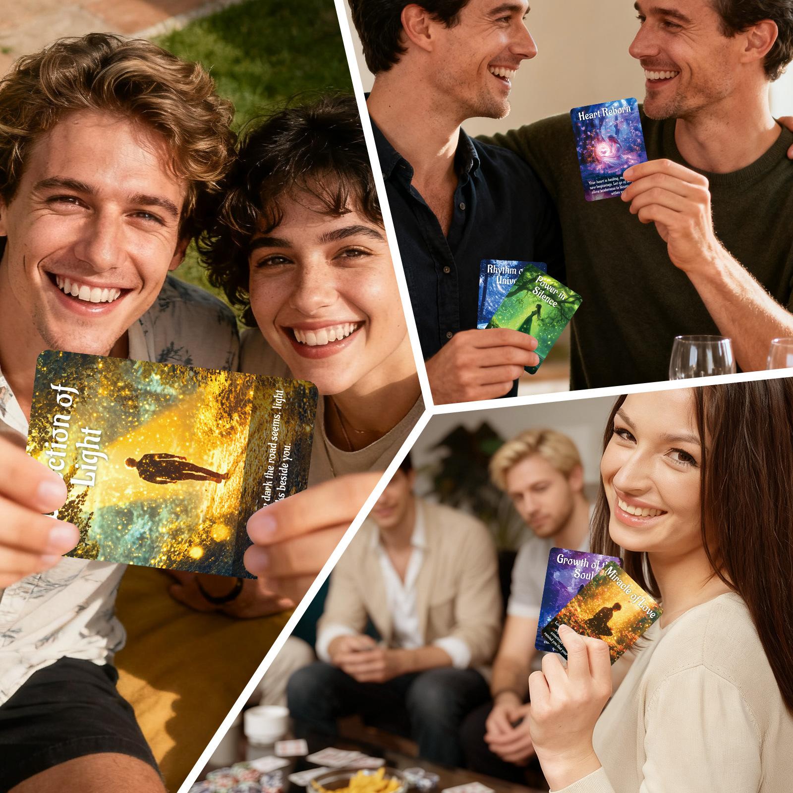 Mystic Forest Oracle Cards  New 50-Card Creative Board Game for Gatherings, Parties, and Multiplayer Divination and Fortune-telling