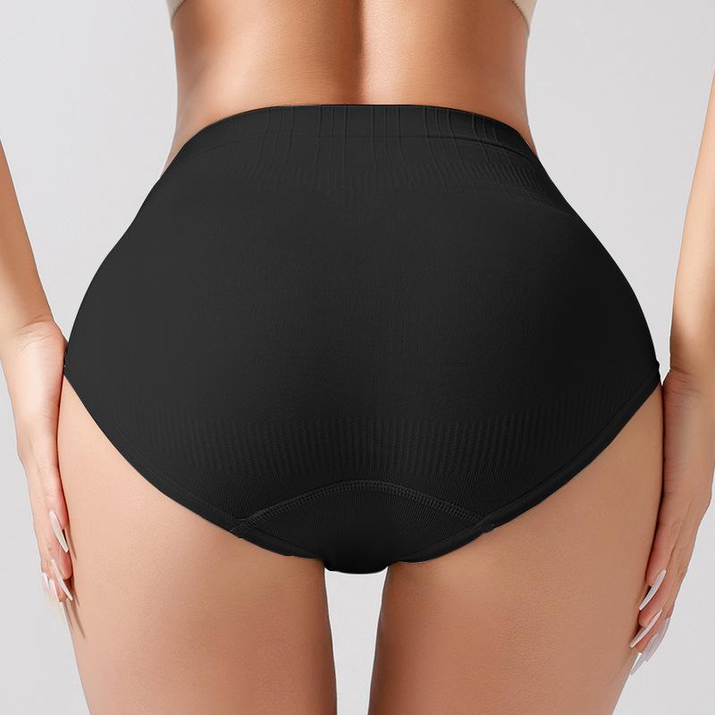 Women's Seamless Cotton Crotch Mid Rise Briefs Solid Sexy Panties for Young Girls