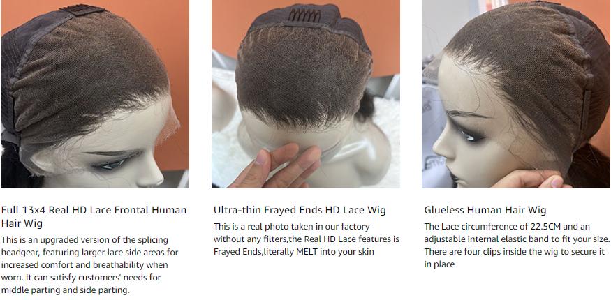 【Hot】Lemoda 13x6 SKINLIKE Real HD Lace Wigs Pre-Pleached Knots 15A 13x4 Body Wave Full Lace Frontal Wigs Brazilian Virgin Human Hair 0.1mm Ultra-thin Tiny Knots Frayed Ends Lace Wig 200% Density 【Hot】Lemoda 13x6 SKINLIKE Real HD Lace Wigs Pre-Pleached Knots 15A 13x4 Body Wave Full Lace Frontal Wigs Brazilian Virgin Human Hair 0.1mm Ultra-thin Tiny Knots Frayed Ends Lace Wig 200% Density