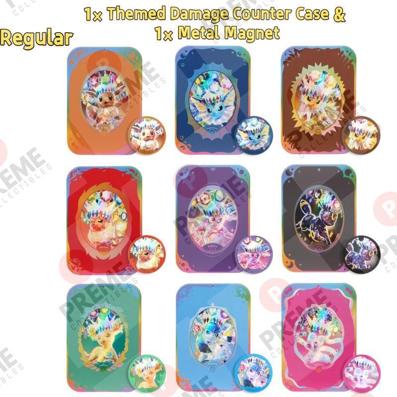 Pokémon Chinese Scarlet & Violet CSV9.5C Eeveelutions Collection Factory-Sealed Gift Box - 10 Cards, Sylveon, Umbreon, Eevee, Terastal Gathering, 2 Packs, Damage Counter Box, Metal Magnet