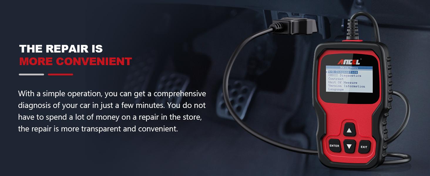 ANCEL VD500 OBD II DiagnosticScanner for Volkswagen VW AudiSkoda Seat Diagnosis Check EngineLight EPB ABS SRS Code Reader OilThrottle Position Adaption Brake PadReset Tool