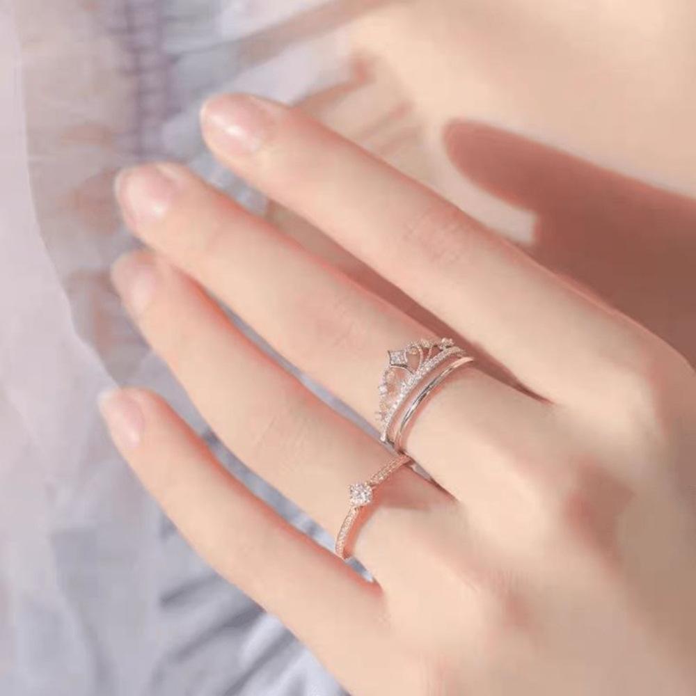 New Arrival Luxury Micro Pave Zirconia Stackable Rings Set for Women Elegant Wedding Band Trio