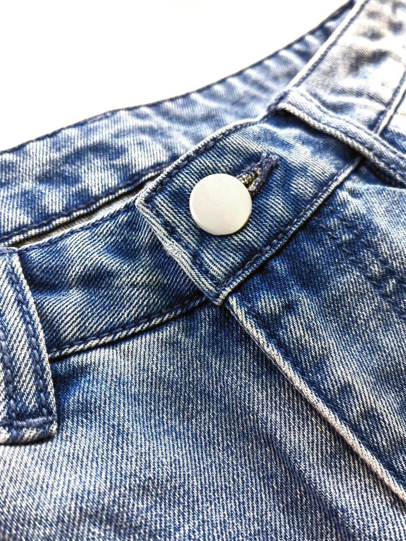 Women's High-Waisted Ripped Cut-Out Wide-Leg Jeans Pants, Casual Fitted Plain Design All-Season Wear, Comfortable Denim Style