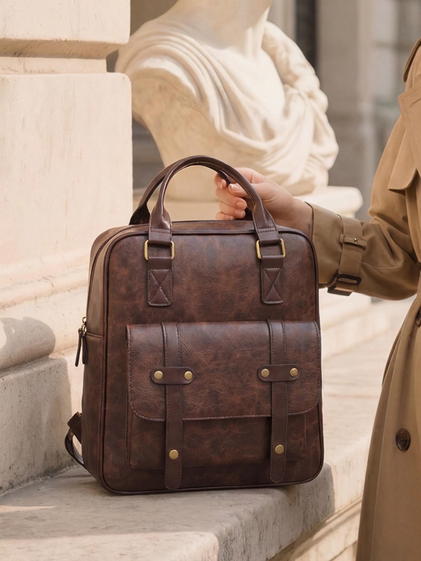 Vintage Backpack for Women Retro Fashion Purses School Backpack Casual Travel Daypack