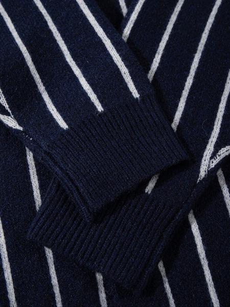 Men's Vintage Striped Jacquard Cardigan, Long Sleeve V Neck Button Front Sweater, Casual Loose Fit Knitwear for Spring Fall Winter