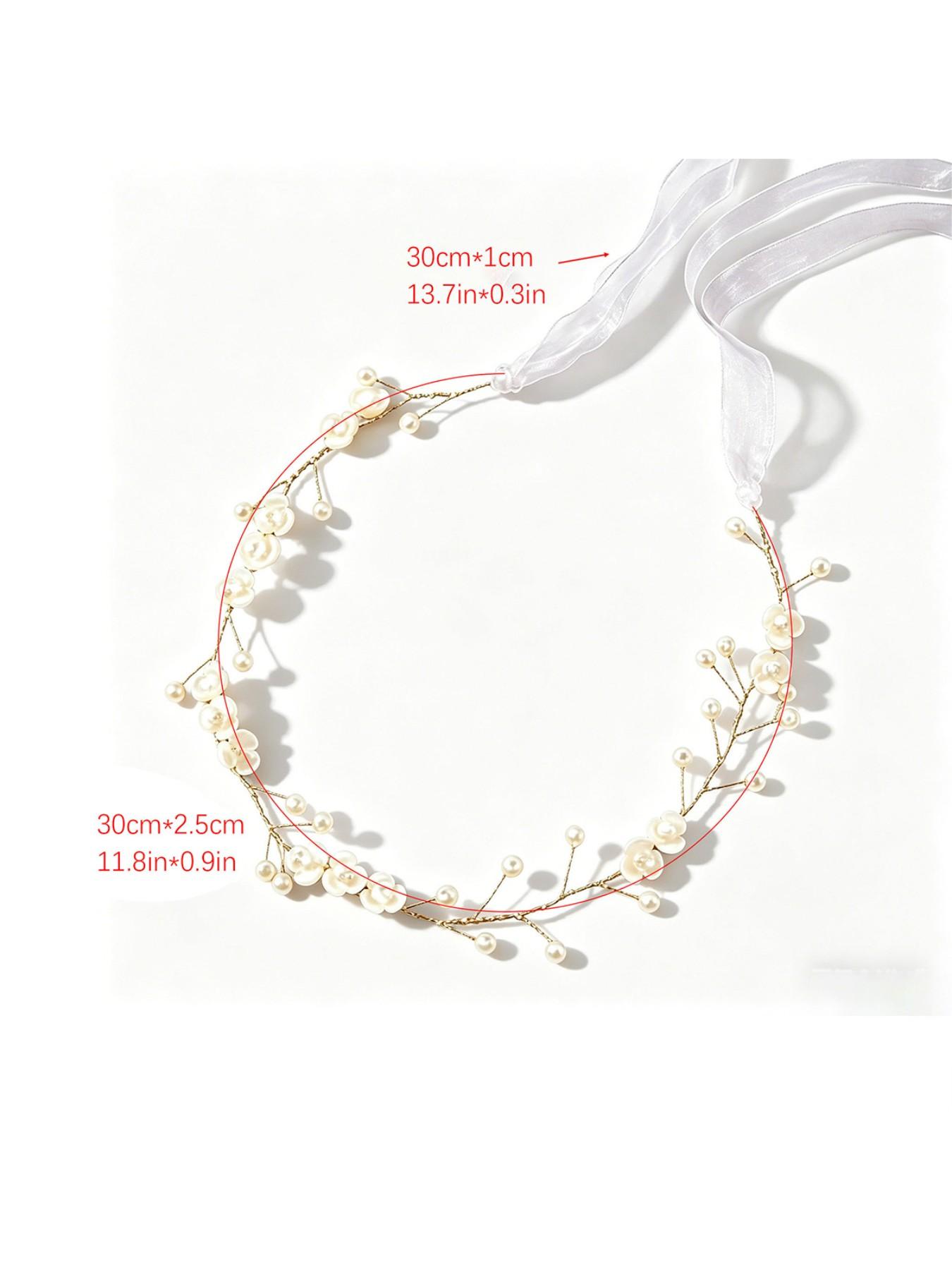 Luxe Petite Handmade Flower Pearl Hair Vine, Elegant Bridal Headpiece, Luxury Wedding Hair Accessory for Brides, Bridesmaids & Flower Girls