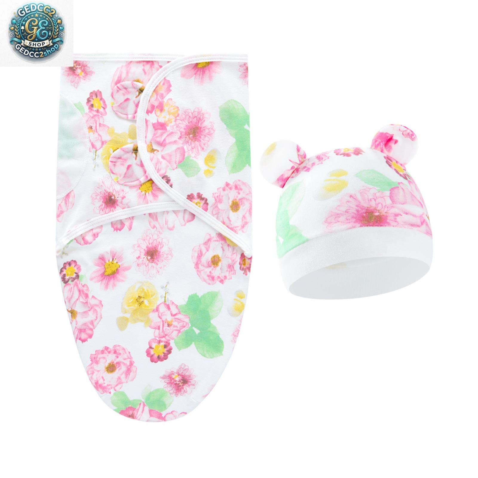 100% Cotton Baby Swaddle Blanket, Newborn Swaddle Wrap for 0-6 Months, Lightweight Infant Sleep Sack for Spring, Summer & Fall