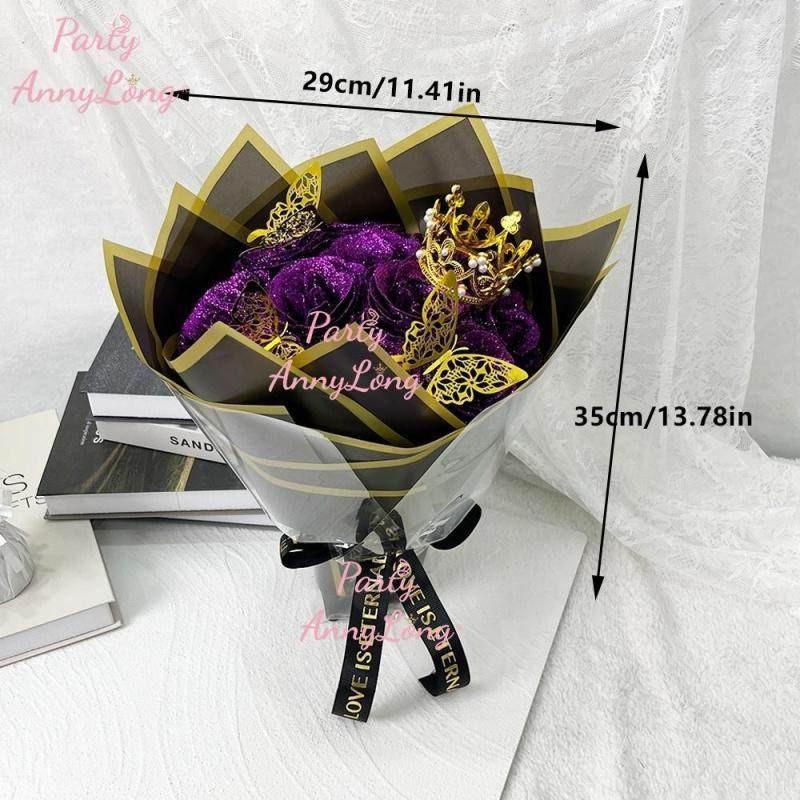 🌹Valentine's Flash Rose Bouquet Making Kit, 36pcs Artificial Roses, Decorative Artificial Flower, DIY Handmade Decorative Ornament, Home Room Decor, Romantic Gift for Weddings, Anniversaries