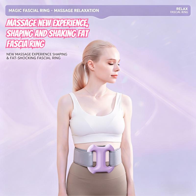 Mini Vibrating Massage Ring | Deep Tissue Muscle Relief for Home & Yoga