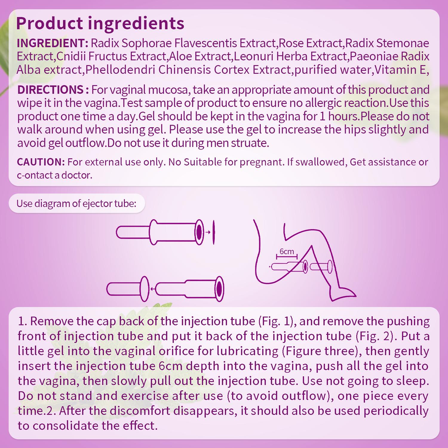 10/5 pcs Intimate Care Gel for Women –  Herbal Formula |  Odor Control & Vaginitis Relief | Gentle Daily Hygiene with Applicator | Soothes & Rejuvenates Moisturizing Cream