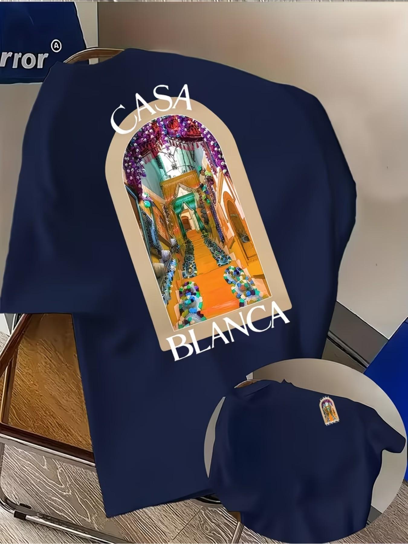 New Summer Men's Graphic Short Sleeve T-Shirt, Fashion Streetwear Top, Casual Breathable Tee, Sports T-Shirt for All Seasons