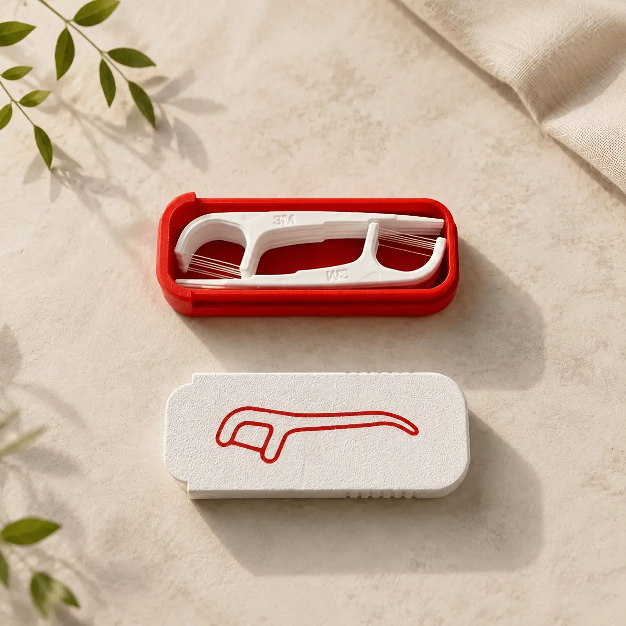 Reusable Dental Floss Stick Holder, Portable, Lightweight Floss Storage Box, Ideal for Travel, Work, and Daily Oral Care, Compact and Convenient