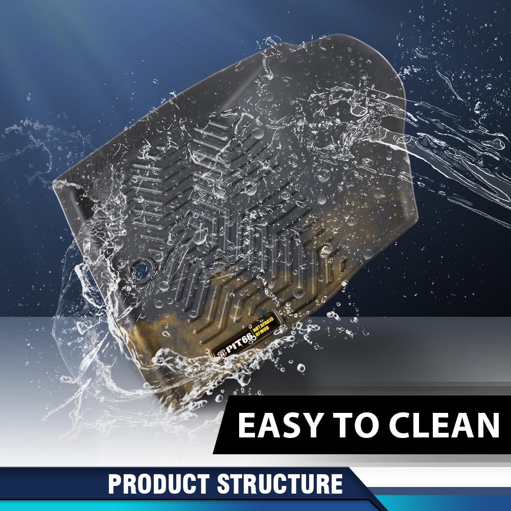 CROSSDESIGN TPE Floor Mats Fit For 2023-2024 Honda Pilot Floor Mats Set Tpe All Weather 3 Row Liners 4pcs